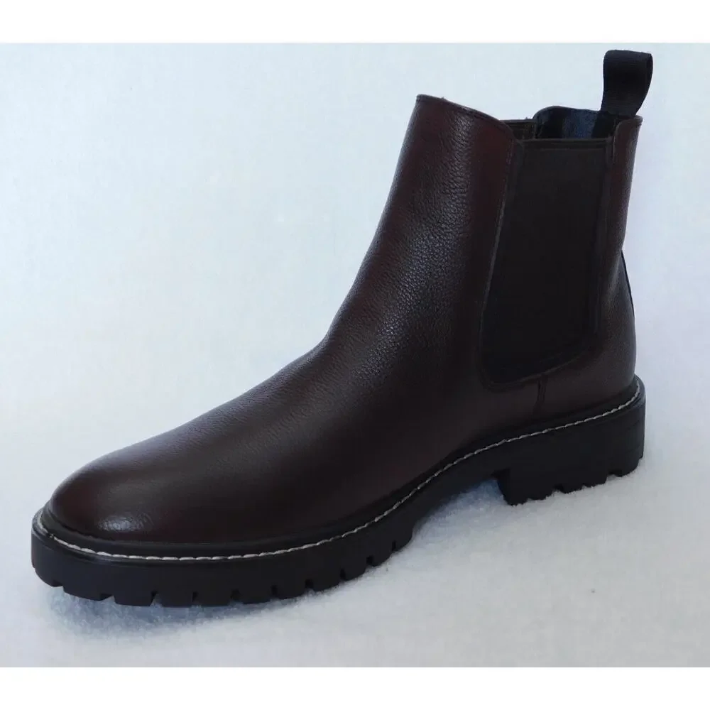 M4 Calvin Klein Dark Brown Men's Letrel Almo Boots Size 11.5